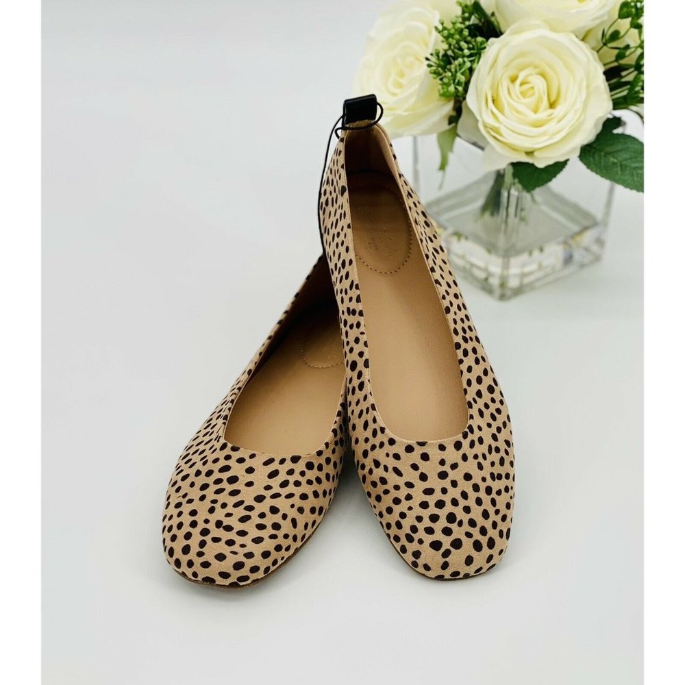 Blanca Leopard Print Ballet Flats Sz 8.5 Casual Shoe Brown Universal Thread